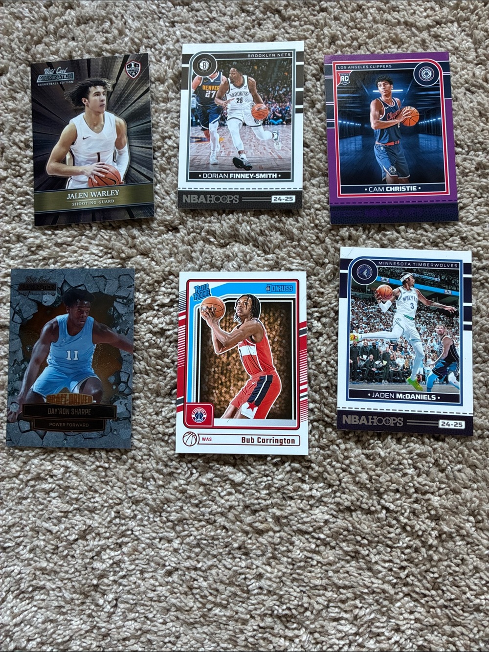 NBA Hoops Basketball Trading Card Set - Assorted Players - White/Blue Accents